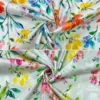 Summer Gardens Floral Cotton Sateen Fabric