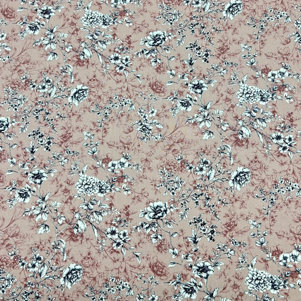 Graceful Meadow Rose & Hubble Cotton Poplin Fabric 9 Graceful Meadow Rose & Hubble Cotton Poplin Fabric - Image 9