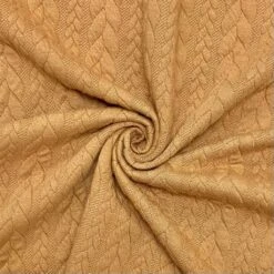 Cable Knit Jersey Fabric -Ernst Fabric Store 01 CableKnitJerseyFabric Camel