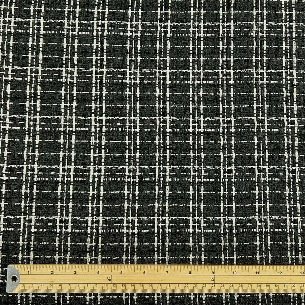 Lurex Checkered Tweed Fabric 2 Lurex Checkered Tweed Fabric - Image 2