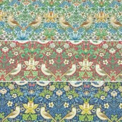 William Morris Garden Birds Water Resistant Fabric