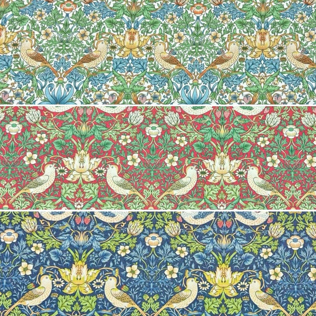William Morris Garden Birds Water Resistant Fabric 1 William Morris Garden Birds Water Resistant Fabric