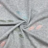 Rainbows On Grey French Terry Fabric