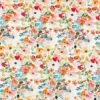 Colourful Multi Floral Linen Blend Fabric