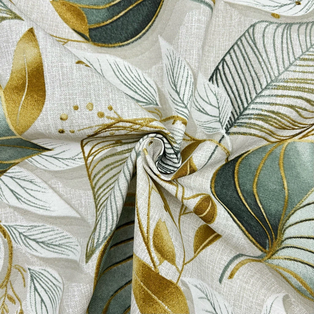 Elegant Leaf Print Water Resistant Fabric 5 Elegant Leaf Print Water Resistant Fabric - Image 5