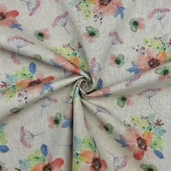 Botanic Flowers Digital Linen Look Polycotton Fabric -Ernst Fabric Store 0F2F9F29 17D6 47B1 839D E8A138E06314