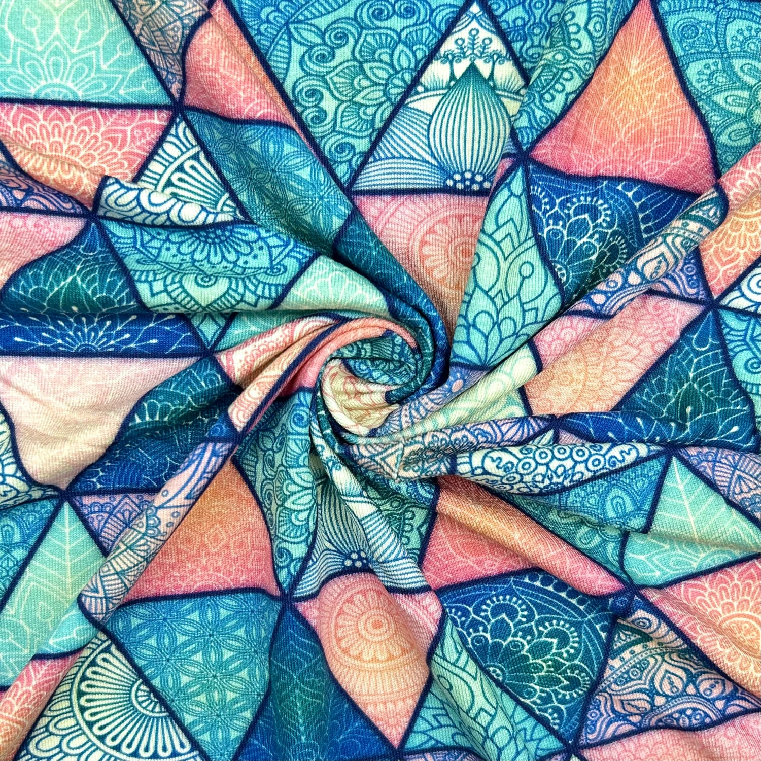 Prism Shapes Viscose Jersey Fabric 2 Prism Shapes Viscose Jersey Fabric - Image 2