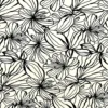 Sketch Bloom On Ivory Viscose Poplin Fabric