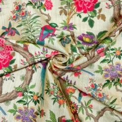 Birdsongs Faux Silk Fabric -Ernst Fabric Store 1244405A 54FC 45B1 8CB8 45E2A5F814AC