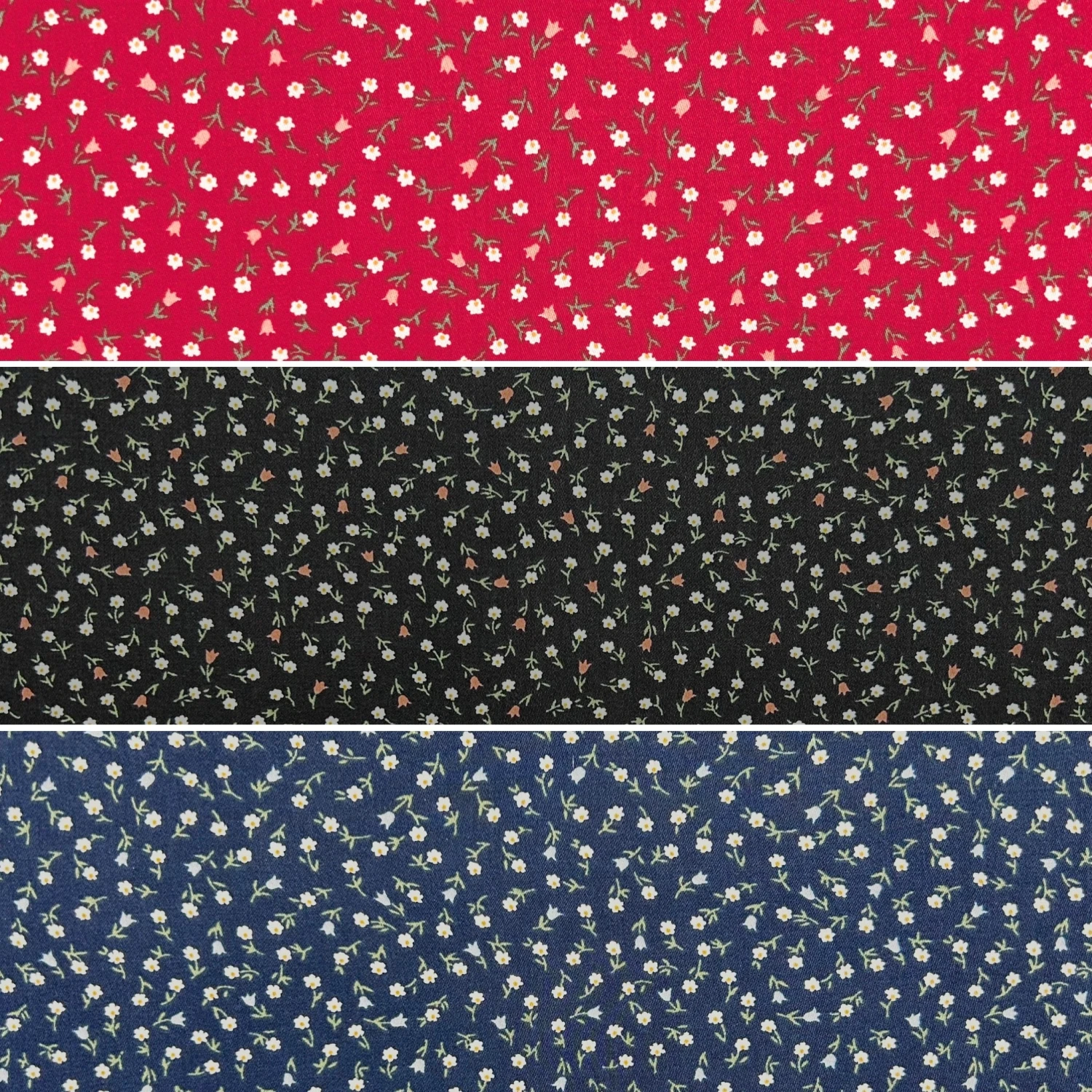 Tiny Garden Cotton Sateen Fabric 1 Tiny Garden Cotton Sateen Fabric