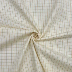 Cream Checkered Cotton Shirting Fabric 5 Cream Checkered Cotton Shirting Fabric -Ernst Fabric Store 12EBA121 0204 4596 8541 F15130815597