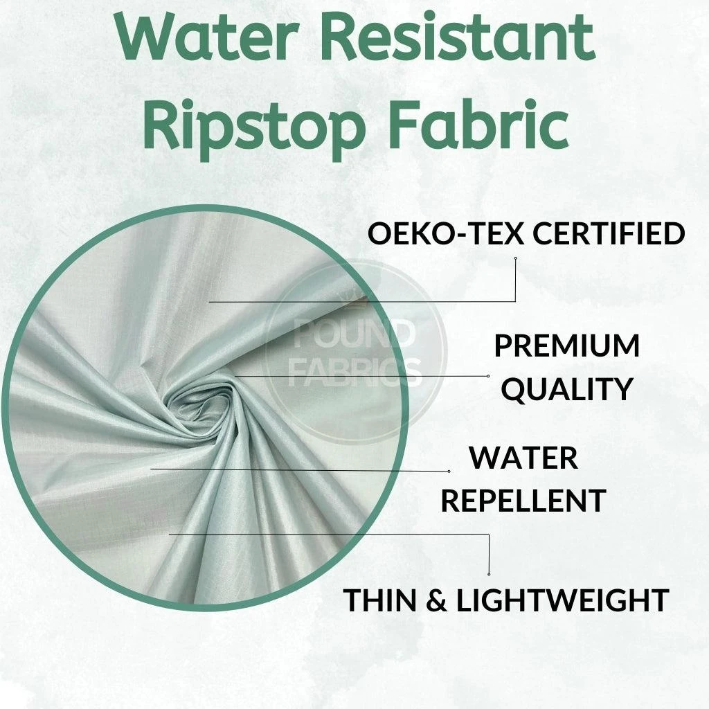 Water Resistant Ripstop Fabric - Full 30m Roll 2 Water Resistant Ripstop Fabric - Full 30m Roll - Image 2
