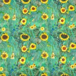 Sunflowers Water Resistant Fabric