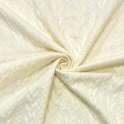 Cable Knit Jersey Fabric -Ernst Fabric Store 17 CableKnitJerseyFabric LightCream