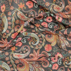 Midnight Paisley Faux Silk Fabric -Ernst Fabric Store 18F75F29 EADF 4943 9F01 968C78192056