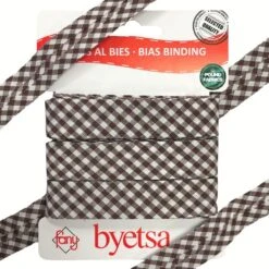Gingham Polycotton Bias Binding Tape - 5 Metres -Ernst Fabric Store 19