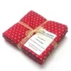 Red/Gold Star Fat Quarter Christmas Bundle - No.30