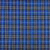 Royal Blue Checkered PolyViscose Tartan Fabric