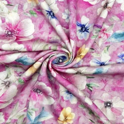 Blooming Flowers Linen Viscose Fabric 9 Blooming Flowers Linen Viscose Fabric -Ernst Fabric Store 1C0BE78F A214 43FB B3EA 4DF0E208EE26