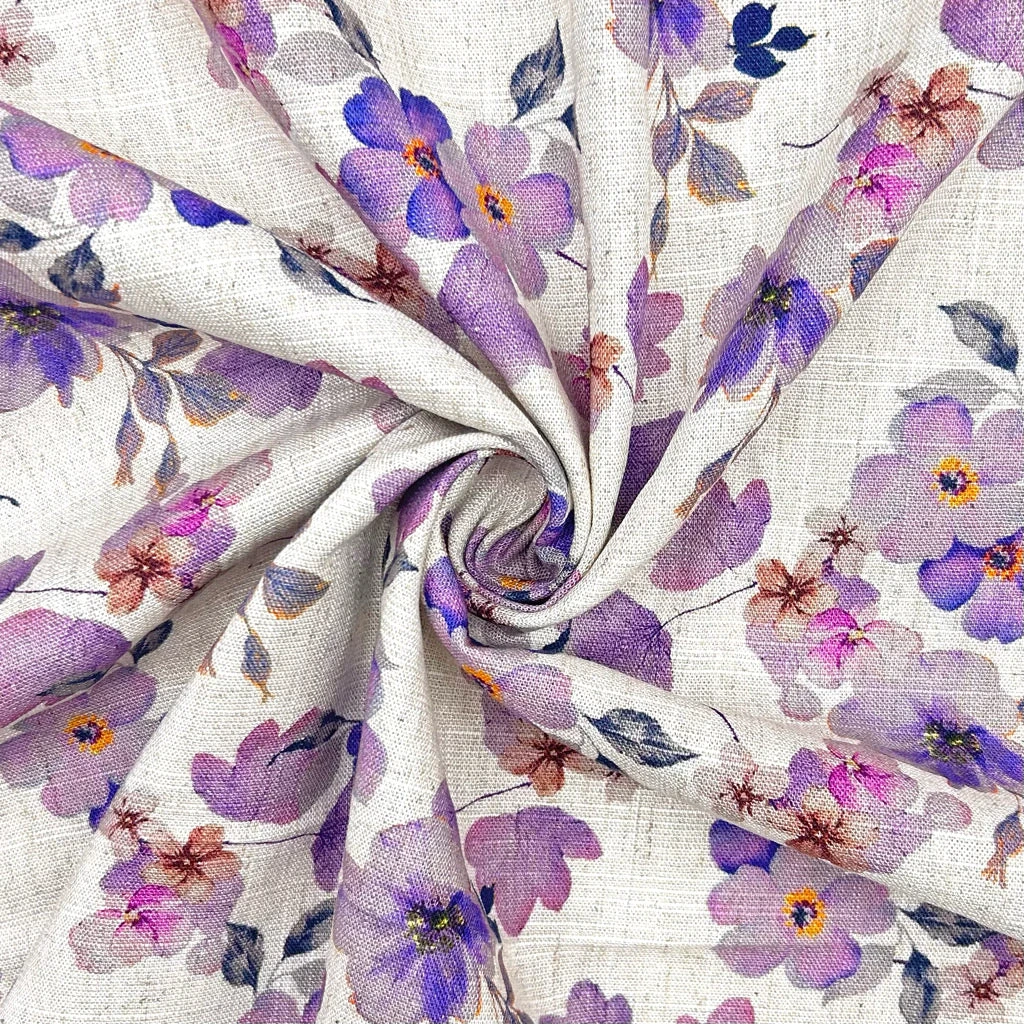 Lilac Blossom Linen Viscose Fabric 6 Lilac Blossom Linen Viscose Fabric - Image 6