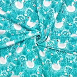 Swans And Flowers French Terry Fabric -Ernst Fabric Store 1D802B5C 9A54 47E2 B562 B8394EA306BF