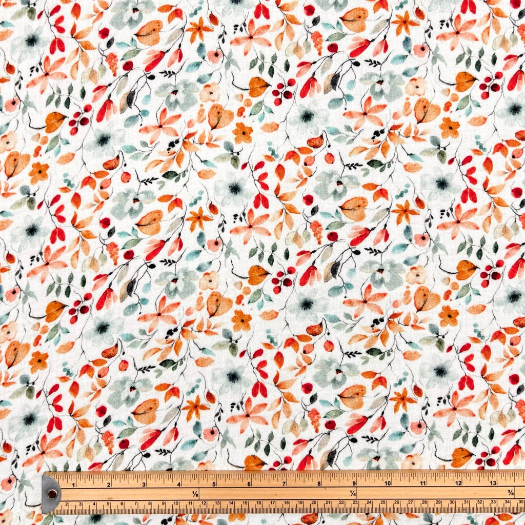 Vibrant Florals Double Gauze Fabric 2 Vibrant Florals Double Gauze Fabric - Image 2