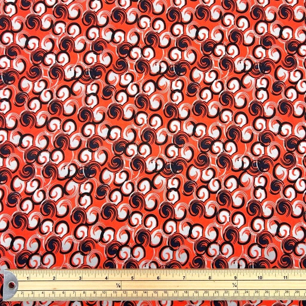 All Over Swirls Crepe Fabric 2 All Over Swirls Crepe Fabric - Image 2