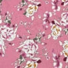 Animated Floral Viscose Linen Fabric