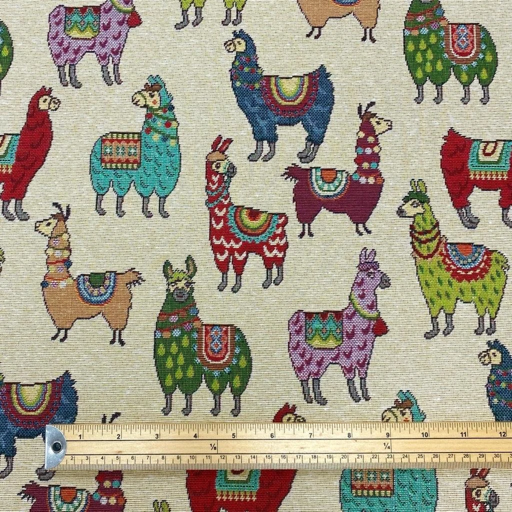 Llamas Tapestry Fabric 2 Llamas Tapestry Fabric - Image 2