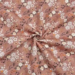 Dusky Pink Delicate Floral Cotton Canvas Fabric -Ernst Fabric Store 2345DCFB 8491 49E1 9AE7 093AB582704E