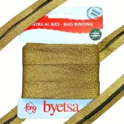 Plain Lamé Bias Binding Tape - 5 Metres -Ernst Fabric Store 24