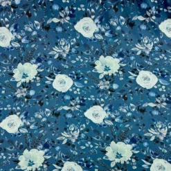 Coastal Floral Viscose Satin Fabric -Ernst Fabric Store 25DCF234 7B7C 4369 82DF 66B7CC8A461F