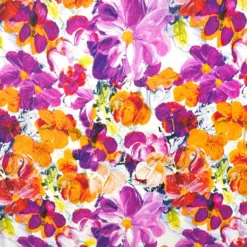 Pastel Garden Viscose Jersey Fabric