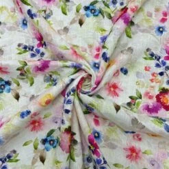 Flower Meadow Linen Viscose Fabric -Ernst Fabric Store 280EB2A1 F453 4B0E BB52 B825FFD922FE