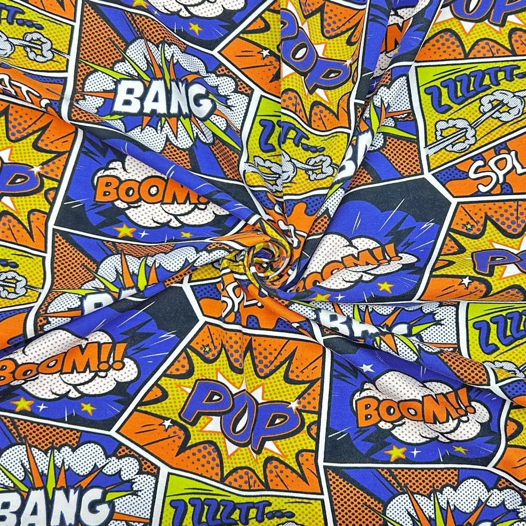 Comic Art Cotton Jersey Fabric 6 Comic Art Cotton Jersey Fabric - Image 6