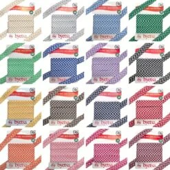 Gingham Polycotton Bias Binding Tape - 5 Metres