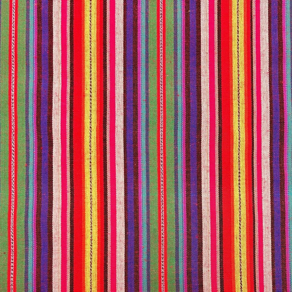 Rainbow Stripes Tribal Print Recycled Jacquard Fabric 1 Rainbow Stripes Tribal Print Recycled Jacquard Fabric