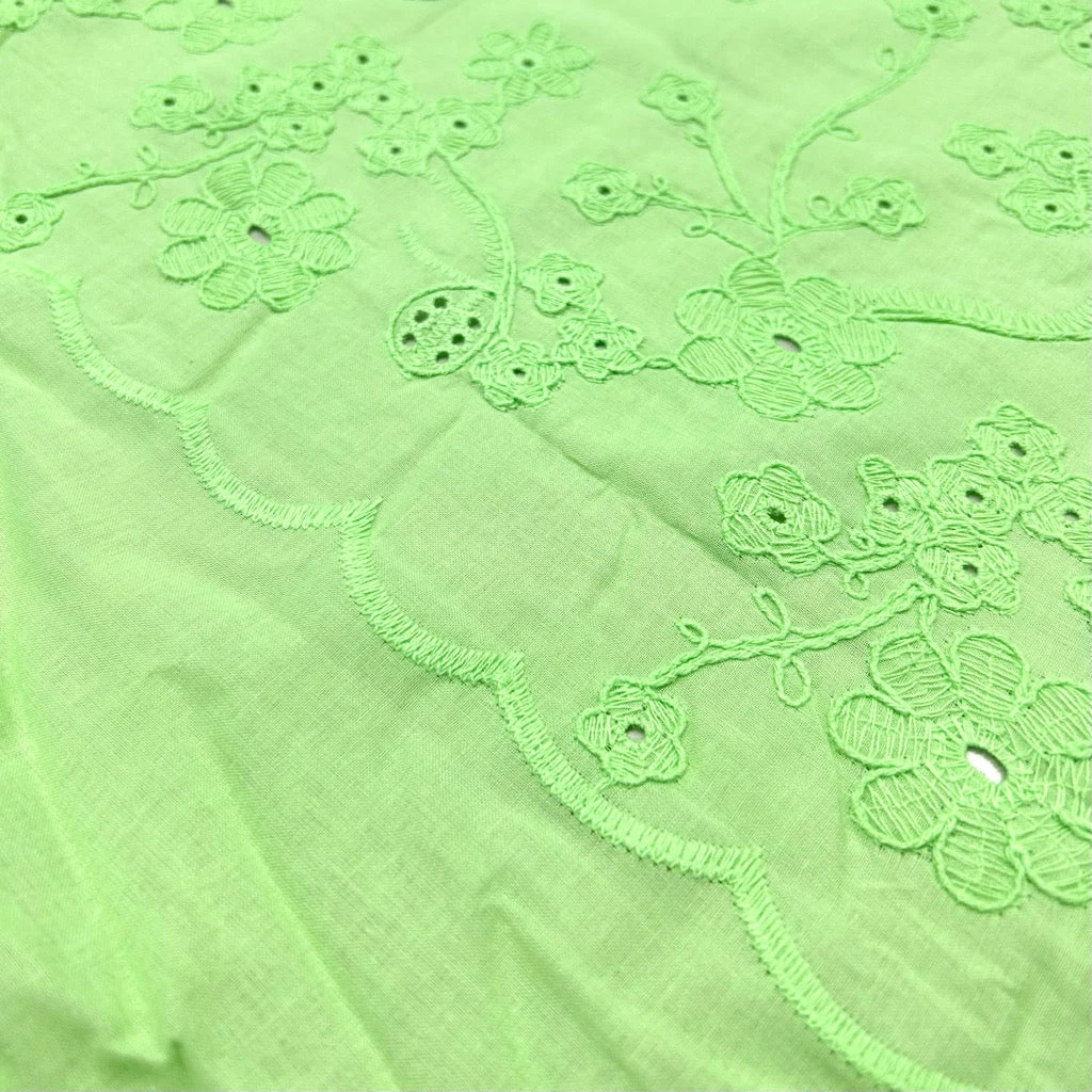 Floral Perfection Embroidered Cotton Fabric 7 Floral Perfection Embroidered Cotton Fabric - Image 7