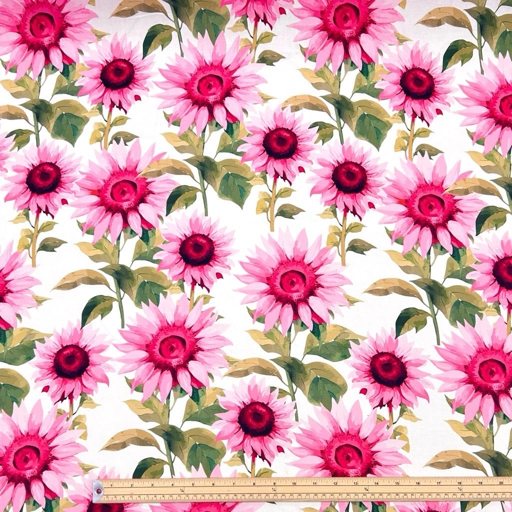 Sunny Bloom Viscose Challis Fabric 2 Sunny Bloom Viscose Challis Fabric - Image 2