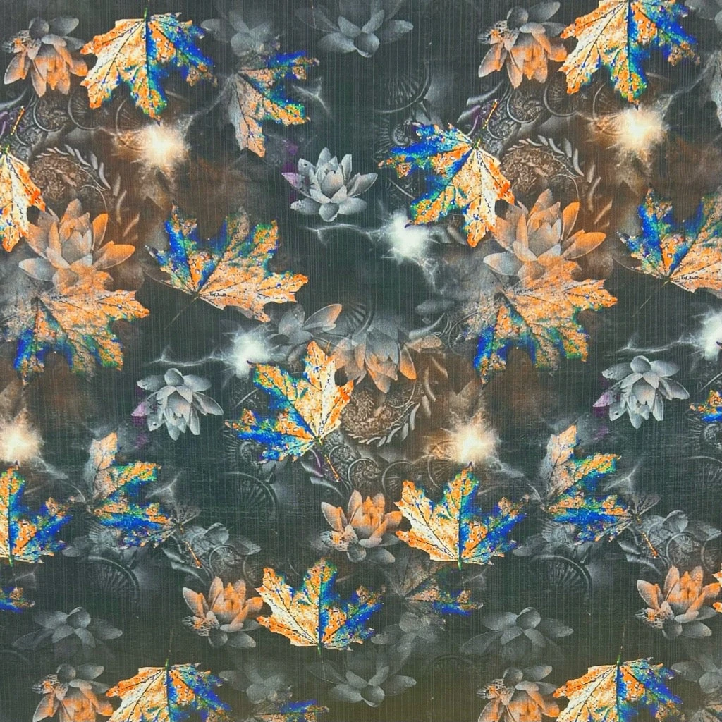 Fallen Leaves Bamboo Silkette Fabric 3 Fallen Leaves Bamboo Silkette Fabric - Image 3