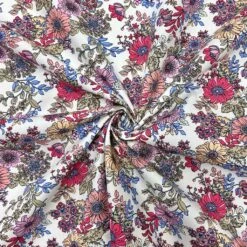 Floral Drawings Rose & Hubble Cotton Poplin Fabric -Ernst Fabric Store 316BB8A4 8F40 4719 BFF1 154BDA487511