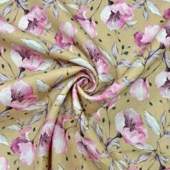 Pink Floral Linen Viscose Fabric -Ernst Fabric Store 318138B8 02B0 4912 BF30 32B74DC7159A