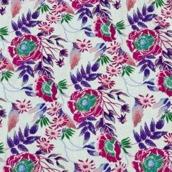 Bright Meadow On White Cotton Linen Fabric -Ernst Fabric Store 36F7D057 1707 4578 AB1B 02EDEC944E37