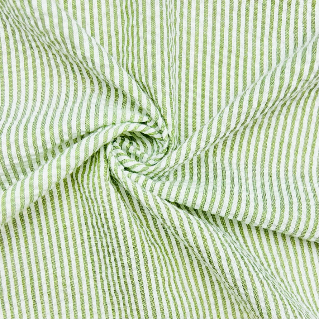 Small Stripes Seersucker Fabric 10 Small Stripes Seersucker Fabric - Image 10
