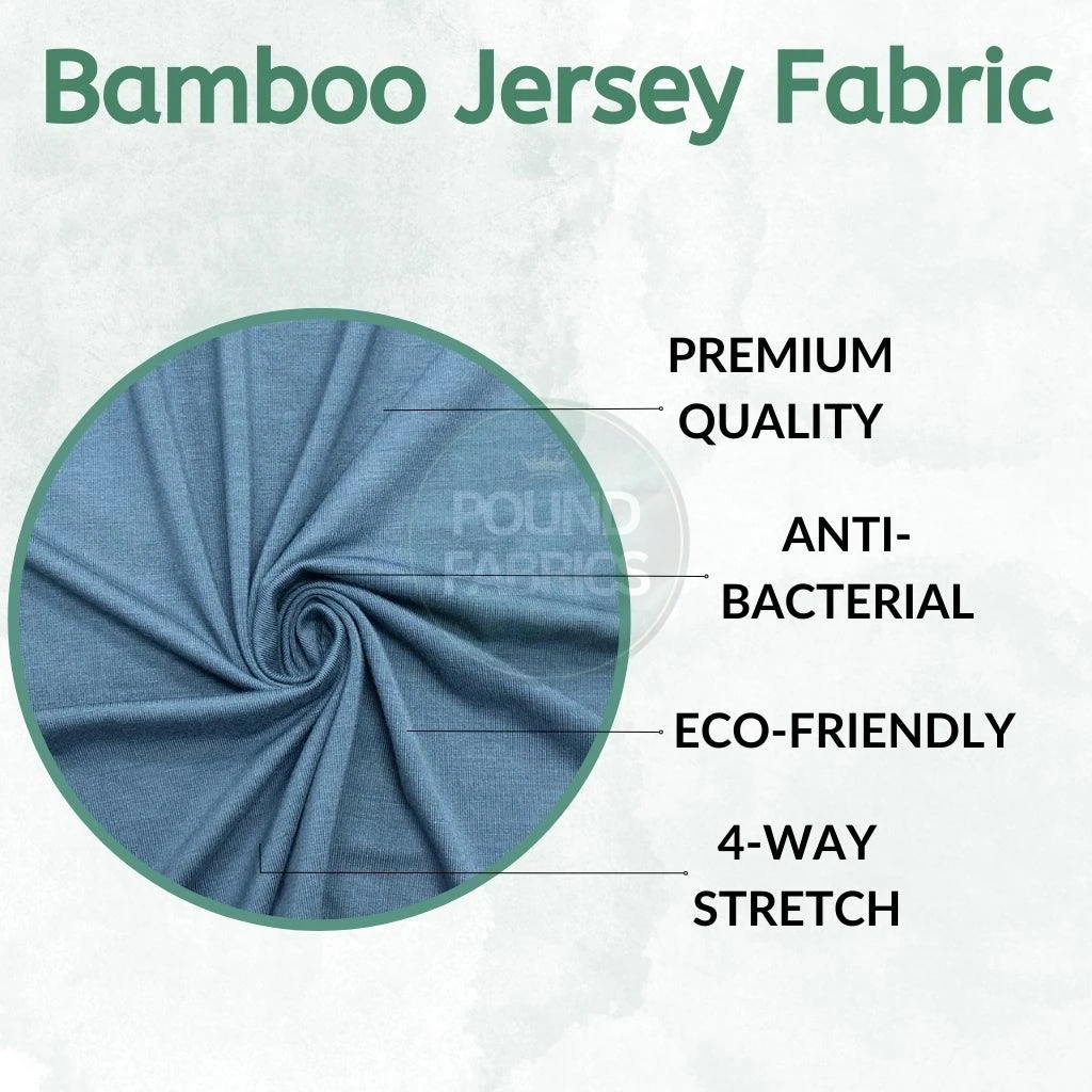 Plain Bamboo Jersey Fabric 2 Plain Bamboo Jersey Fabric - Image 2