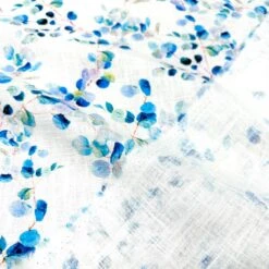 Blue Blossoming Branches Linen Blend Fabric -Ernst Fabric Store 39C671A5 2C58 472B 8877 9BC210F29B50