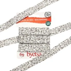 Round Flowers Organic Cotton Bias Binding Tape - 5 Metres -Ernst Fabric Store 3 8b67aa69 3170 48f6 89c6 c5942c96da35