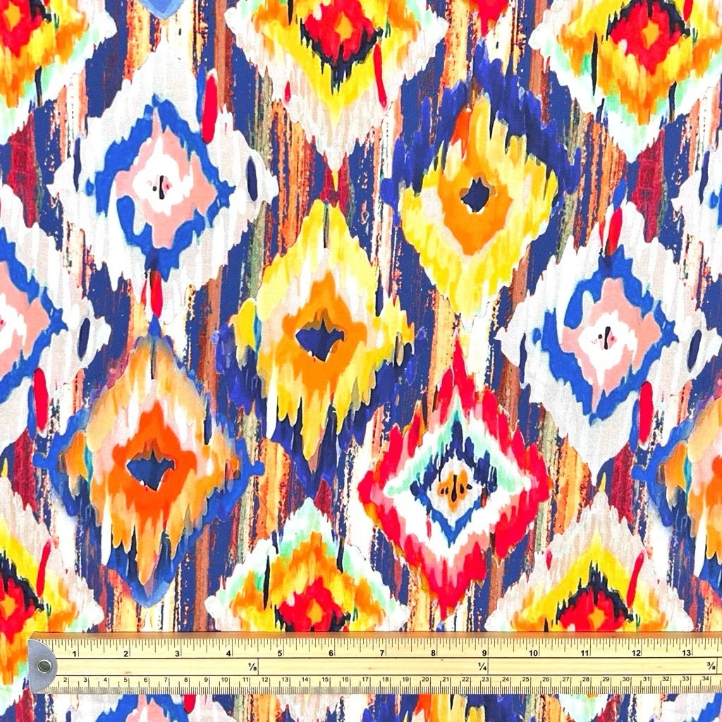 Diamond Dreams Viscose Challis Fabric 1 Diamond Dreams Viscose Challis Fabric