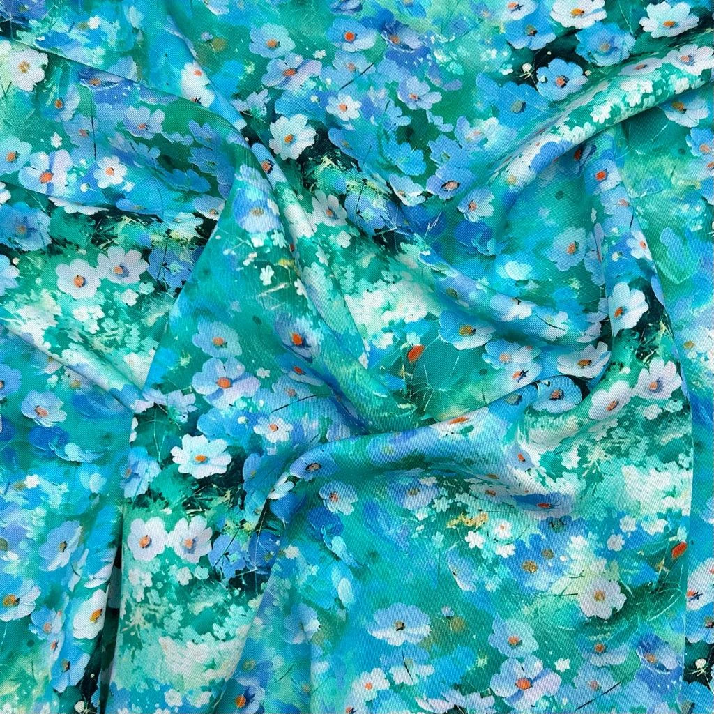 Elegant Gardens Viscose Twill Fabric 6 Elegant Gardens Viscose Twill Fabric - Image 6