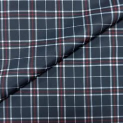 Blue Tartan Heavy Duty Waterproof Fabric